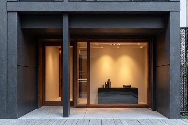 銀座の伝統的なKinu Decoの工房の外観