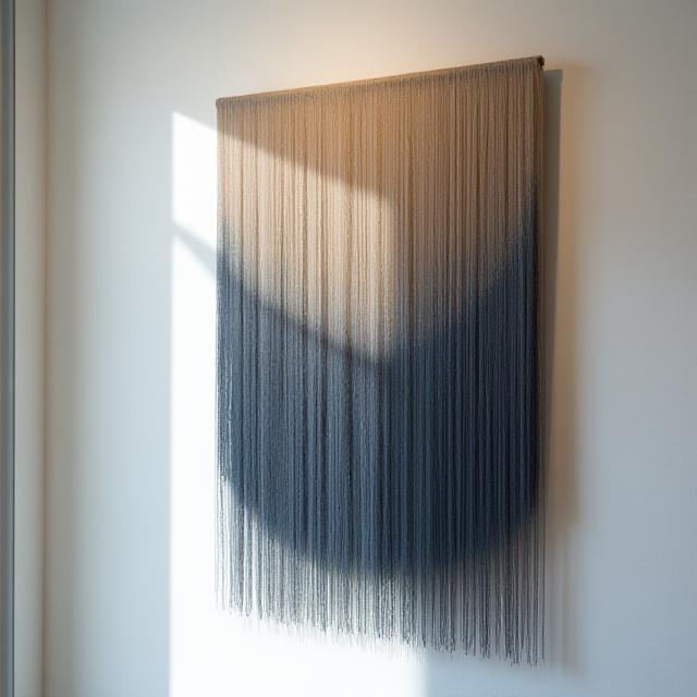 抽象的な絹の壁掛けアート